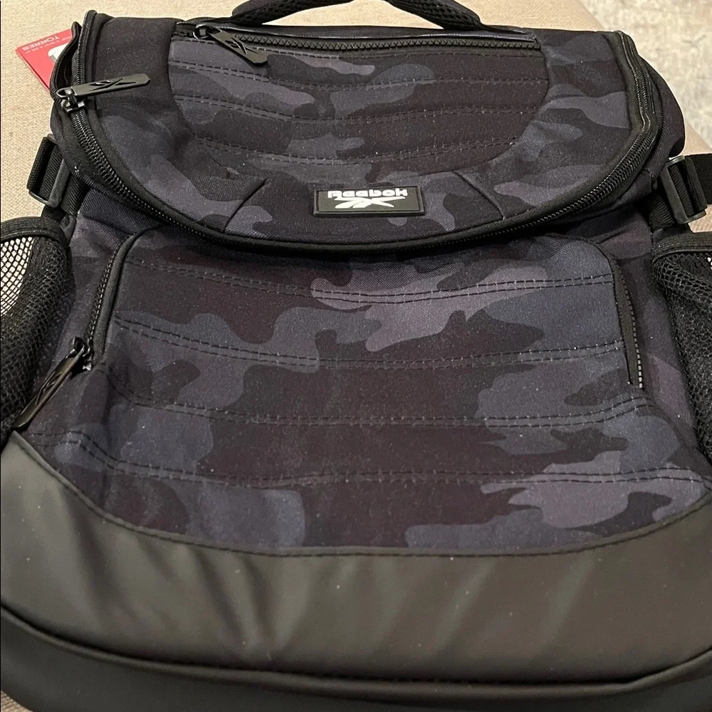 Reebok Black Camo Torres Backpack/NWT